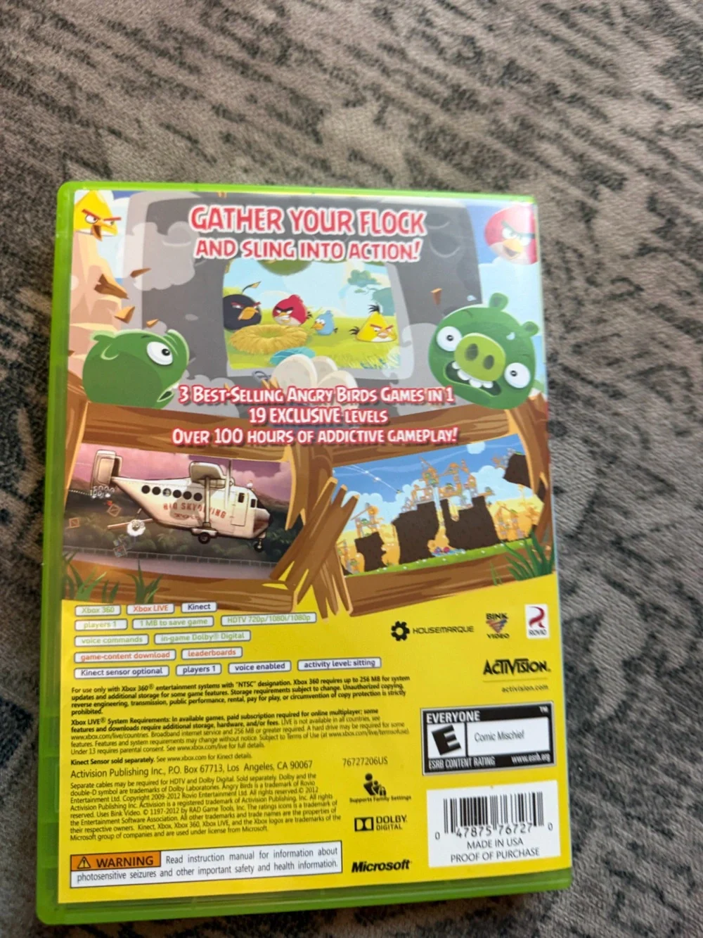Angry Birds Trilogy for the Xbox 360 console